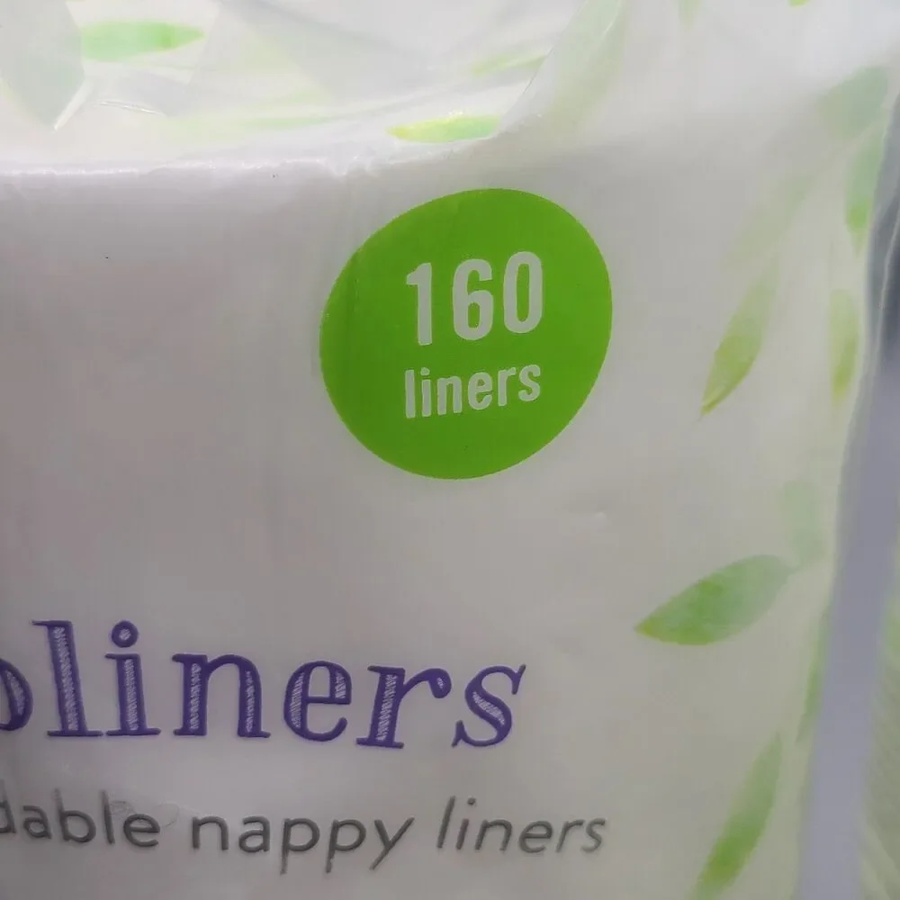 Bambino Mio Mioliners set (2) Nappy Liners 160 Count/ each Biodegradeable NEW